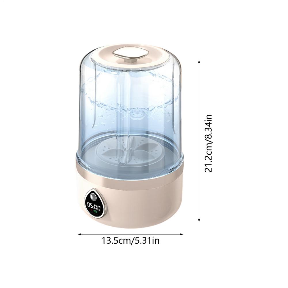 

Underwear Washer Machine Small Washing Machine Portable Compact Laundry Tool Deep Clean Clothes Cleaning For Dorm Home Apartment прозрачный