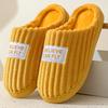 Cotton slippers women autumn and winter confinement indoor home non-slip thick bottom plush warm couple men