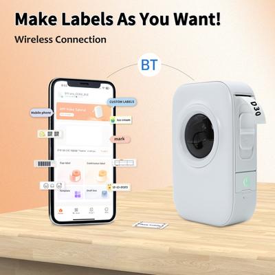 D30 PRO Label Printer Pocket Smartphone Label Maker BT Wireless Thermal Printing 203DPI Support