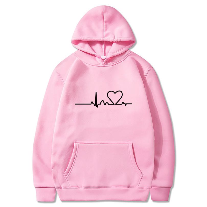 Autumn and Winter New Fashion Hoodies Printed Trendy Sweatshirt with Wool Pullover Hip Hop Street Clothing Top