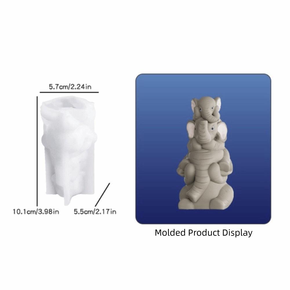 Silicone Material Animal Candle Silicone Mold 3D Design Resin Silicone Mold  Candle Making