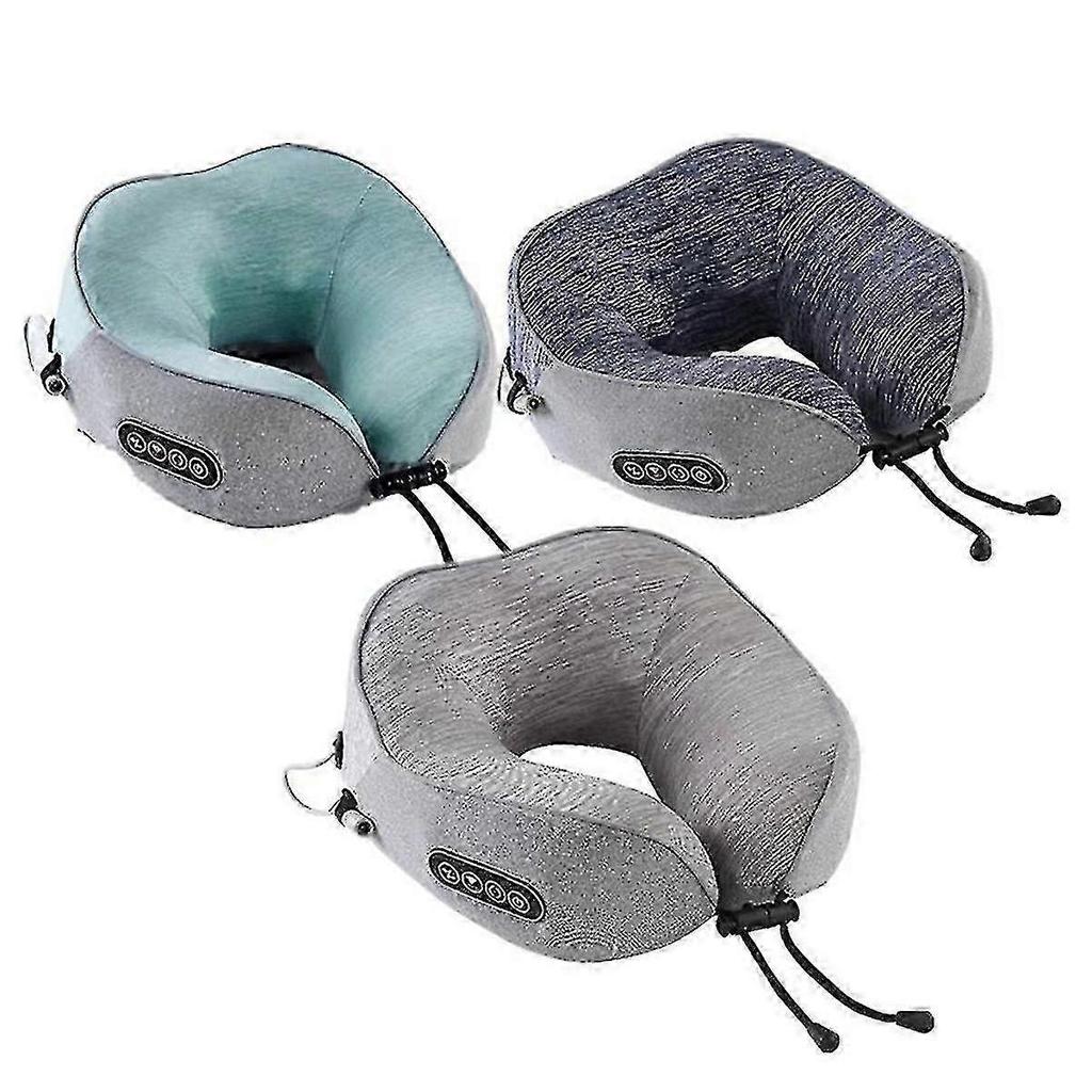 Oreiller Massant de Nuque en Forme de U Rechargeable Intelligent - Massant de Nuque en Mousse à Mémoire Respirante