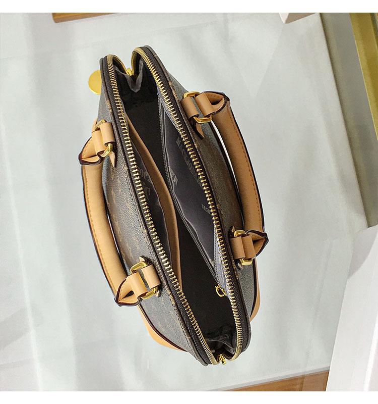 Crossbody Shell Monogram Vintage High-End: Geantă de mână chic colorblock pentru influenceri 2025