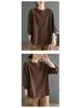 Retro Versatile Women's Seven-Sleeve Casual T-Shirt for Spring/Summer