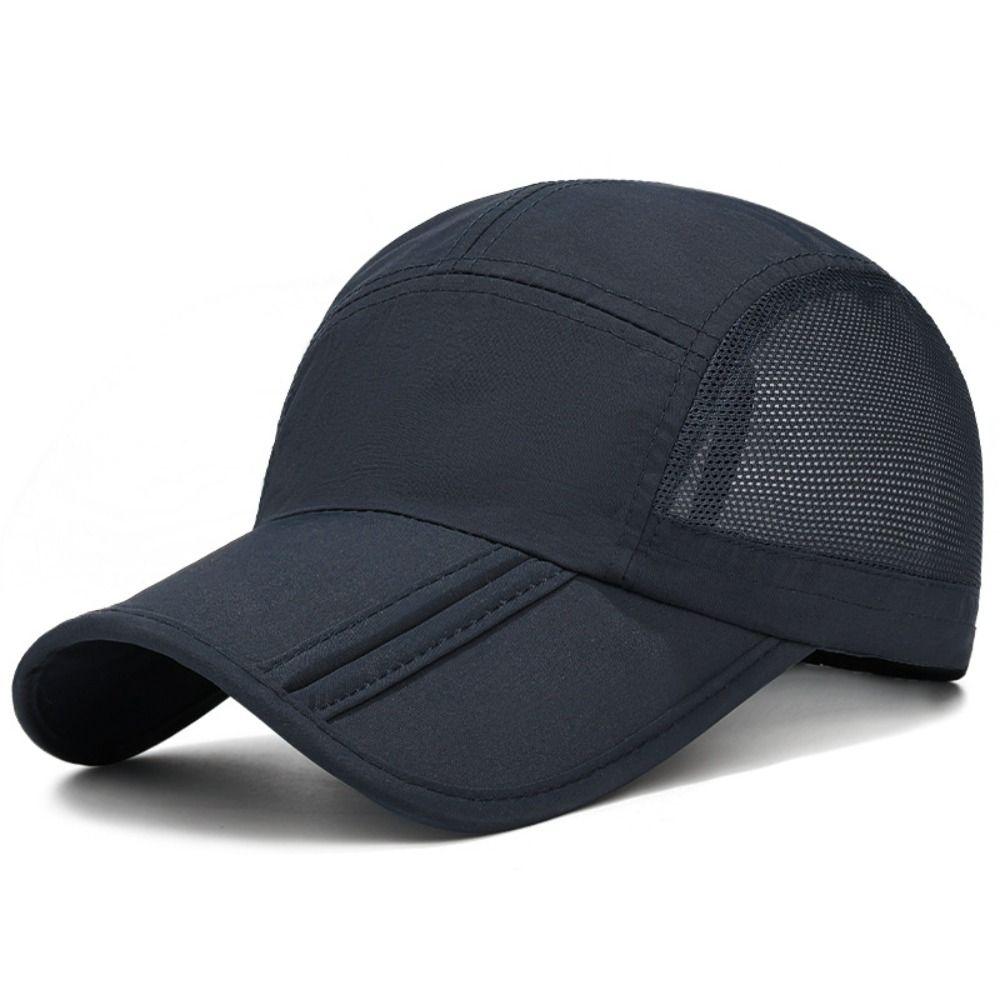 New Design Quick Drying Baseball Cap Lightweight Packable Outdoor Hat Polyester Breathable Visor Cap