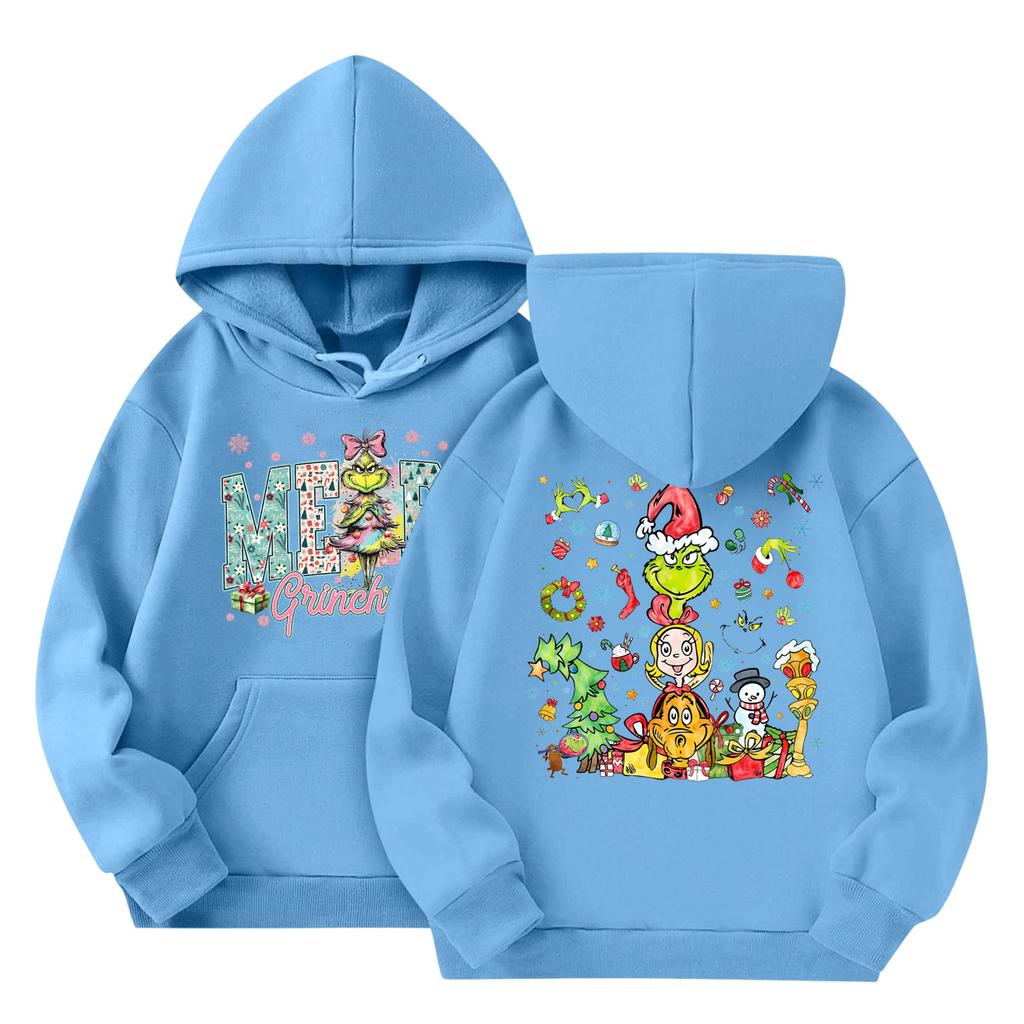 Dětská móda Lehký pulovr s dlouhým rukávem s kapsami Potisk Mikina s kapucí