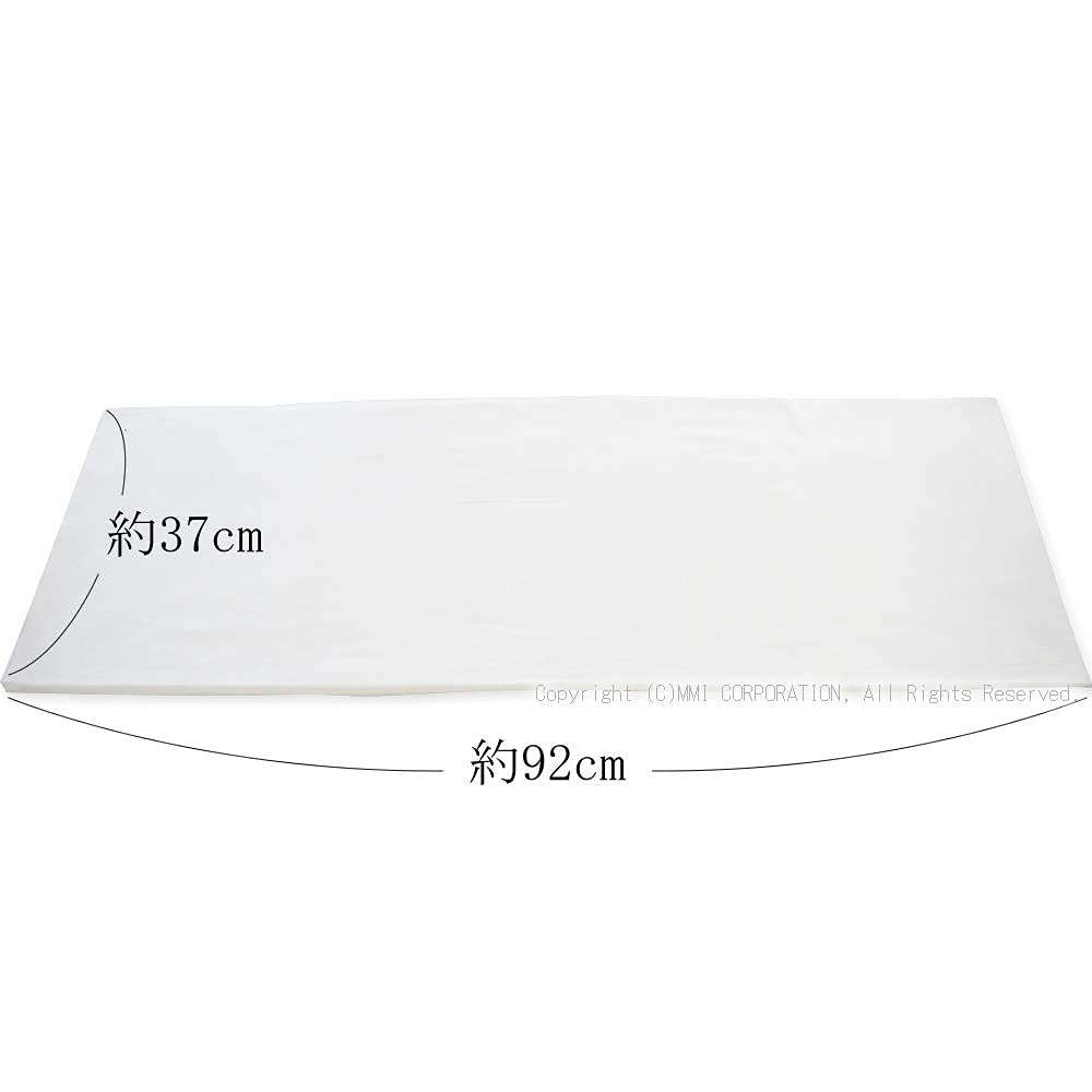 12 Tokuoka Tenugui 37cm x 92cm Alb Simplu Țesătură Albă L-standard (Textura fină)