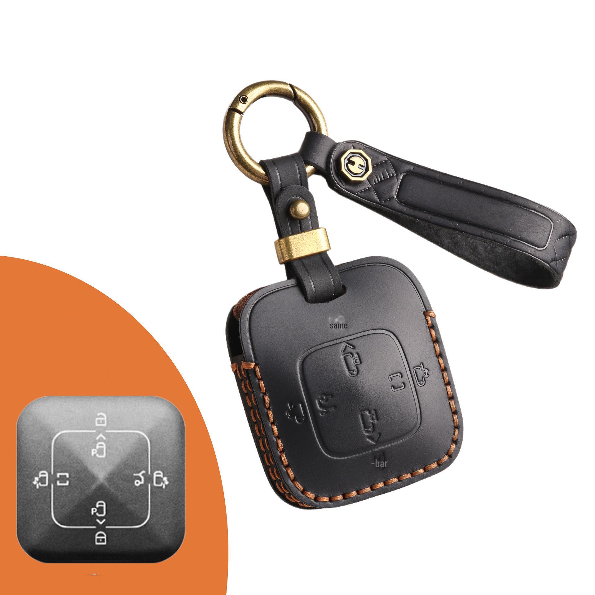 

Чехол для Bluetooth-ключа Zeekr 001/009: Корпус и пряжка из натуральной кожи