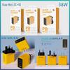 Universal Multi-Port USB Travel Charger with 12 Adapters - 38W Fast Charging for EU, US, UK Devices