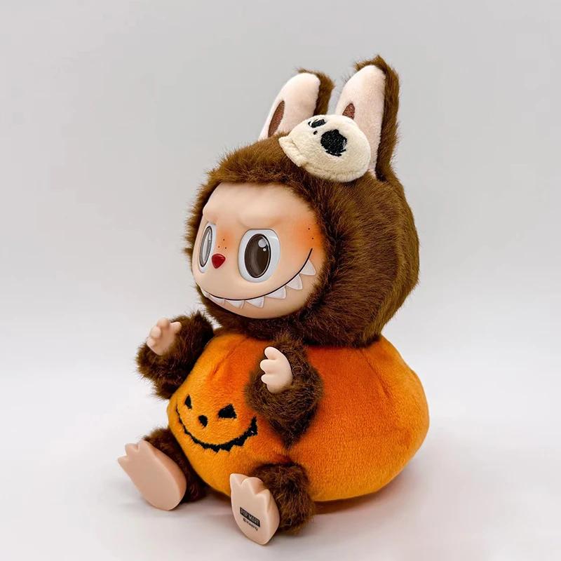 Lababu Halloween Vinyl Pumpkin Monster Carnival Labubu Vinyl Plush Doll Pendant Desktop Ornament Periphery Gifts