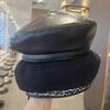 Berretto in Lana da Ragazza con Dettaglio Catena per Accessorio Moda Autunno Inverno