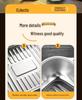 Stainless Steel Grilled Fish and Seafood Pan with Lid and Handle