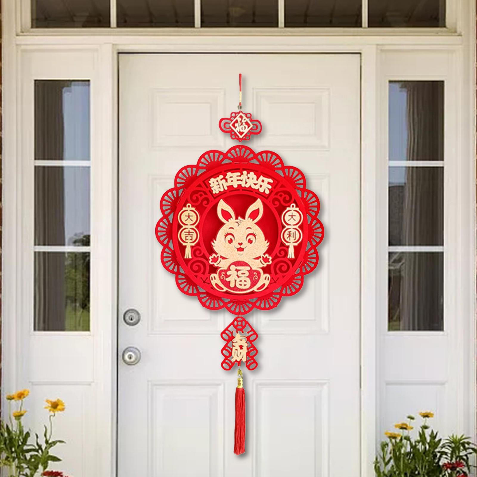 

Chinese Year Decorations Hanging Pendant for Living Room Oriental Holiday Gift StyleC