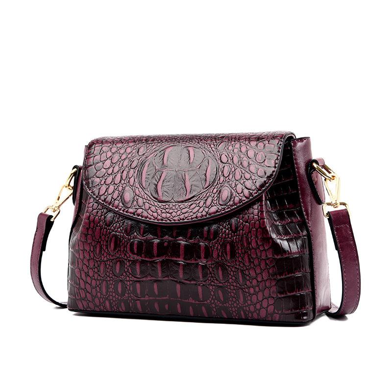 bags bag women's 2025 new shoulder bag women's versatile temperament crocodile pattern crossbody bag women's small square bag