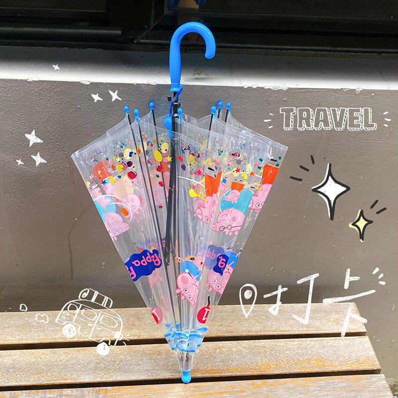 

Children s Unicorn Long Handle Transparent Umbrella - Cute Kindergarten Cartoon Design