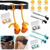 Silicone Ear Plugs Sleep Earplugs Noise Reduction Swimming Earplugs With Rope For Men Women Diving Underwater Ear Plugs
