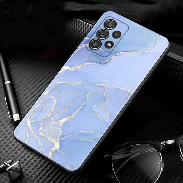 Fall für Samsung Galaxy A71 A51 A41 A12 A21s A23 A52 A72 A22 A03s A52s A53 A73 A32 A33 A13 Schönheit Marmor Gold Textur Quicksan