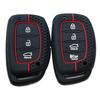 3/4 Buttons Silicone Car Remote Key Case Cover for Hyundai Creta Ix35 Ix45 I10 I30 I40 Tucson Santa Fe Rena Sonata Elantra
