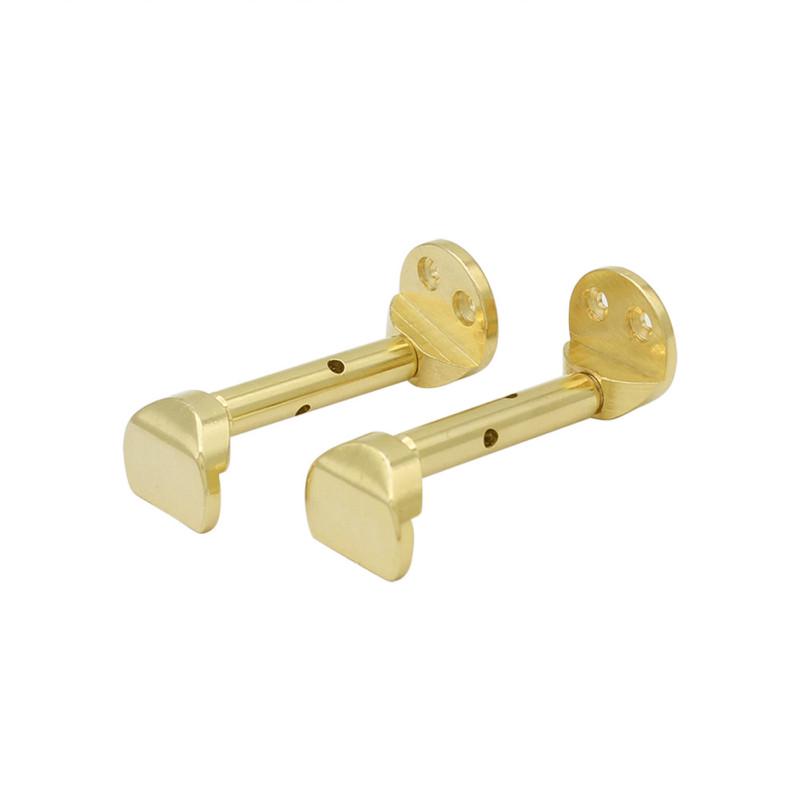 2pcs/set Violin Adjustable Plating Copper Chinrest Clamps for 3/4 4/4 Violin Screws Violin Accessory
