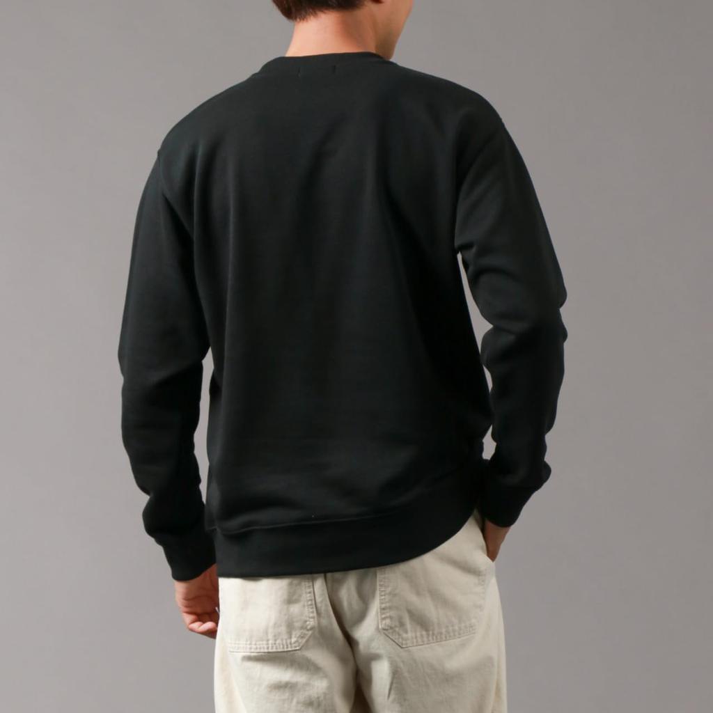 Converse Herbst Fleece Sweatshirt mit Sagara-Stickerei und American Casual Größe LL Herren Patch, Stil, Schwarz,