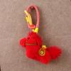 Plush Pony Bag Charm With Handmade Craft For Casual Daily Use
