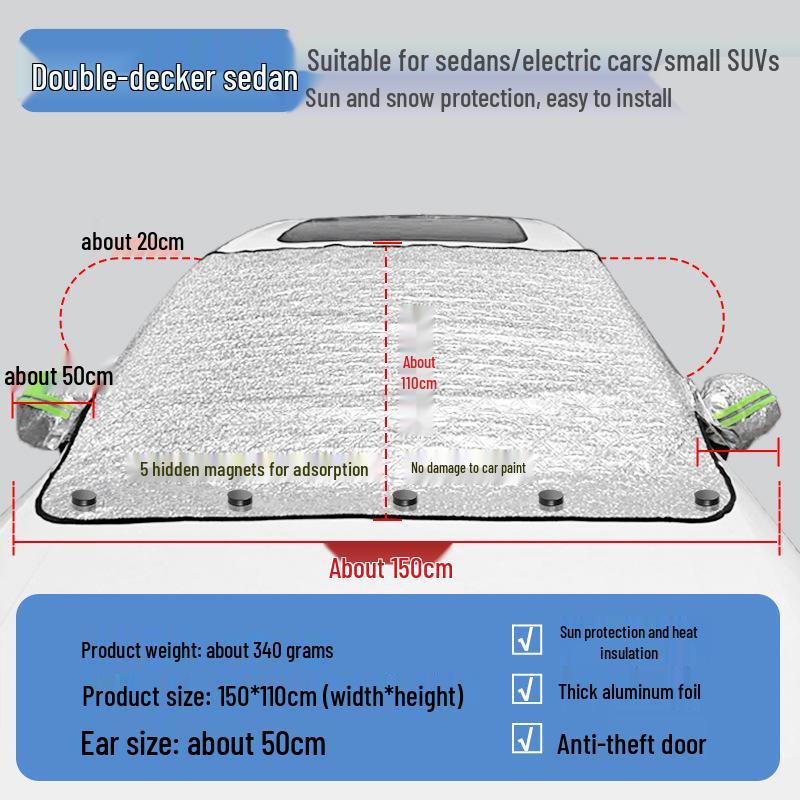 Thickened Windshield Sunshade Umbrella - Heat Insulation & Sun Protection