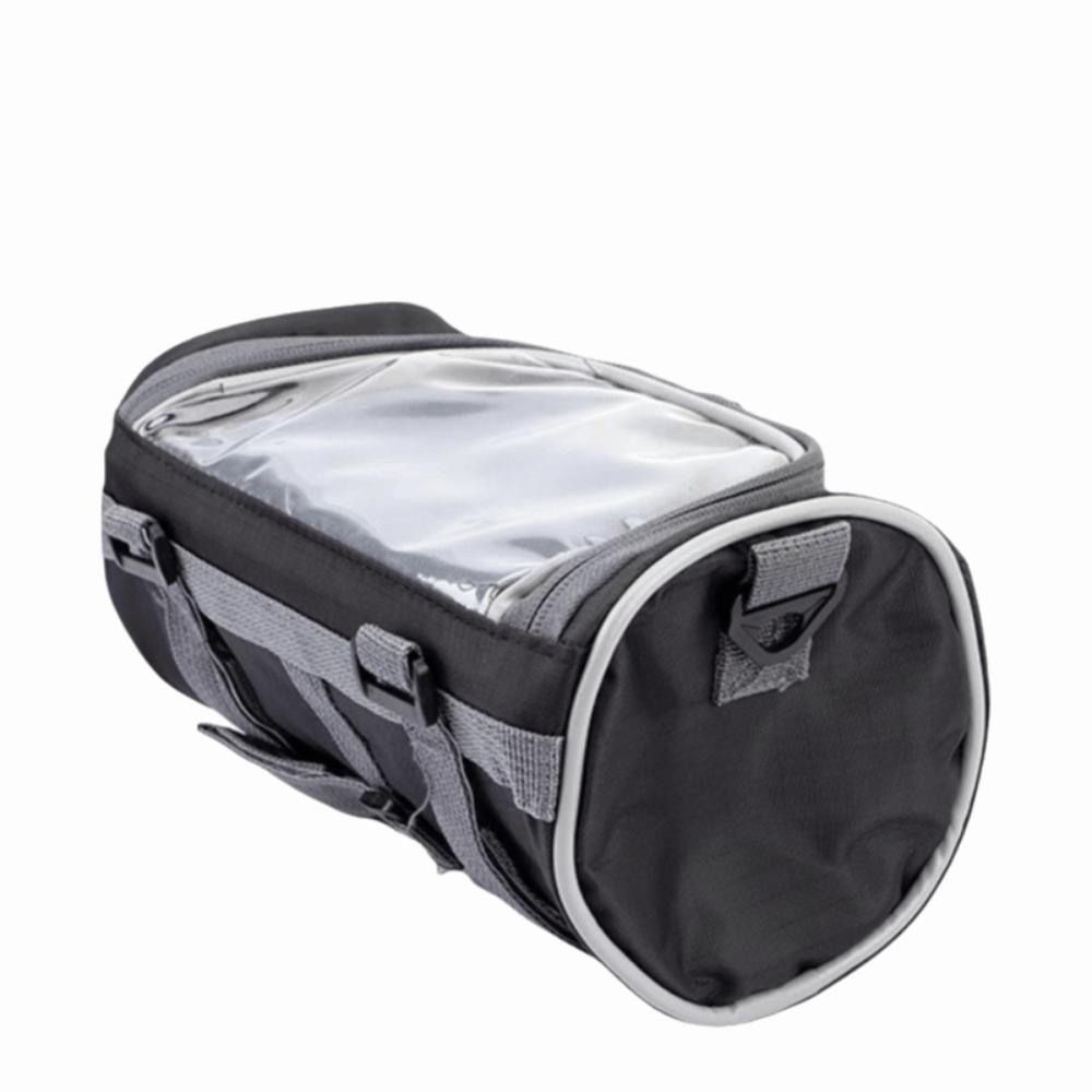 Waterproof Bike Front Bag Multi-Purpose Zipper Pack Cycling Bag Secure Fit Easy Install Handlebar Bag Motorbike Front чёрный