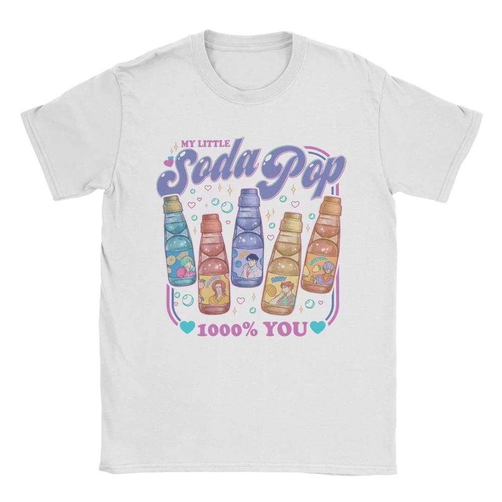 Soda Pop Saja Boys Demon Hunters Kpop T Shirt Men's Pure Cotton Vintage Women T-Shirts Round Collar Tees Short Sleeve Tops Adult