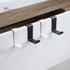 4Pcs Door Back Hooks Rustproof Anti-deform Strong Load-Bearing Coat Towel Organizer Cabinet Hanger Hooks