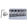 Electric Bass Bridge 5 String Bass Saddle Bridge Thickened Tailpiece Bridge Replacement with Screws Wrench
