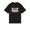 T-shirt Graphique Vinyle Blanc et Noir Impression Weekend Homme Femme Oversize Manches Courtes Coton Harajuku Col Rond Vêtement Féminin Masculin