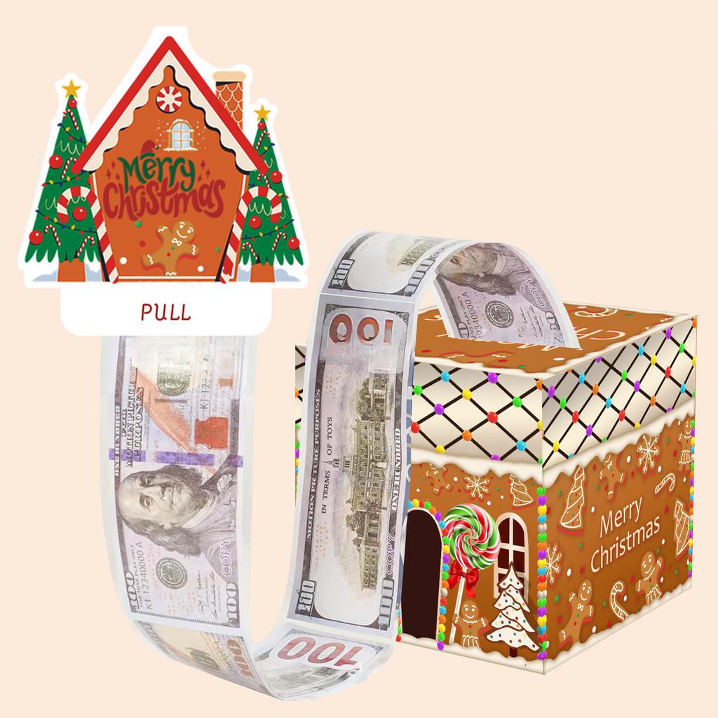 Theme Christmas Candy Gingerbread Man Money Box Holiday Gatherings Props Decor