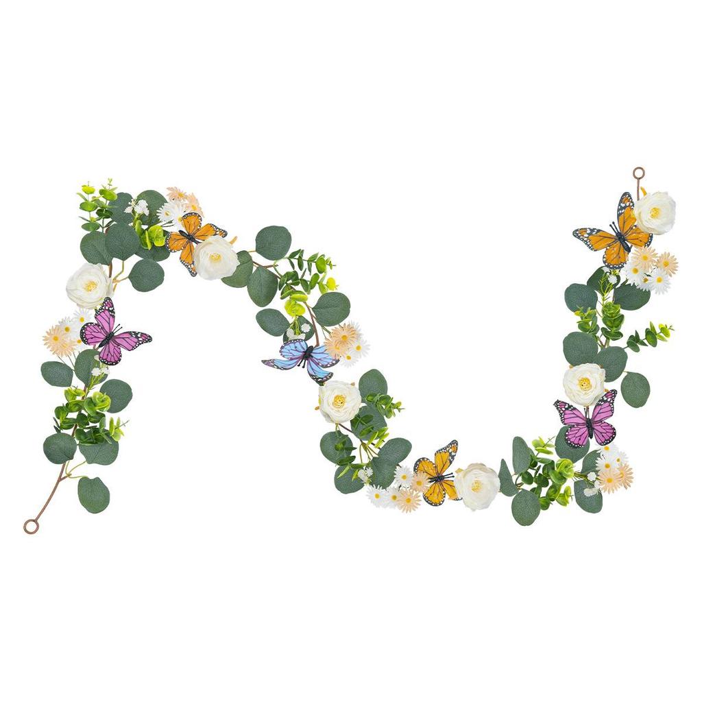 Rose & Butterfly Daisy Vine Wedding & Home Decoration