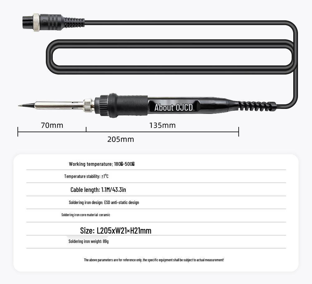 JCD 8898 Dual Digital Display 750W Hot Air Gun & Temperature-Controlled Electric Soldering Station