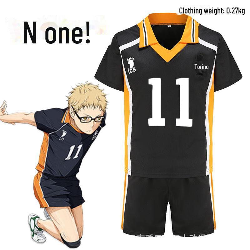 Haikyuu Karasuno Team Cosplay Uniform - Hinata Shoyo & Kageyama Tobio Short-Sleeve Edition