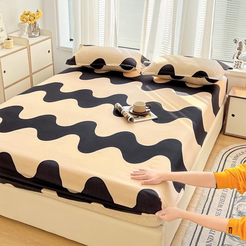 Foreign trade single product ins wind mattress three-piece set simple bedspread single piece Simmons mattress protective cover non-slip fixed