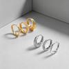 Sparkling Zircon Small Hoop Earrings For Women Girls, Classic Simple Crystal Huggie Cartilage Jewelry Gifts