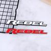 Personalized 3D Metal Car Sticker Rebel Letter Car Decal Self-Adhesive Letter Badge Stickers Car Exterior Decor Accessories