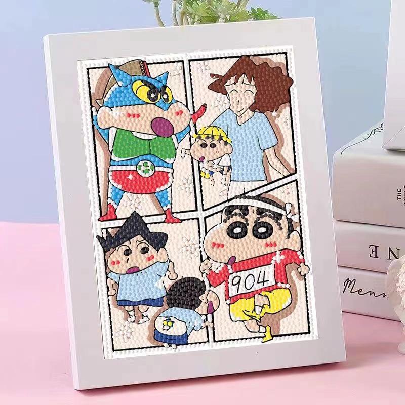 Kuromi Cartoon Diamond Painting Kit: Peace & Joy DIY Gift for Students and Kids.