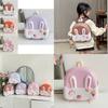 Charming Animal Print Children's Backpack With Light Design For Kindergarten Use