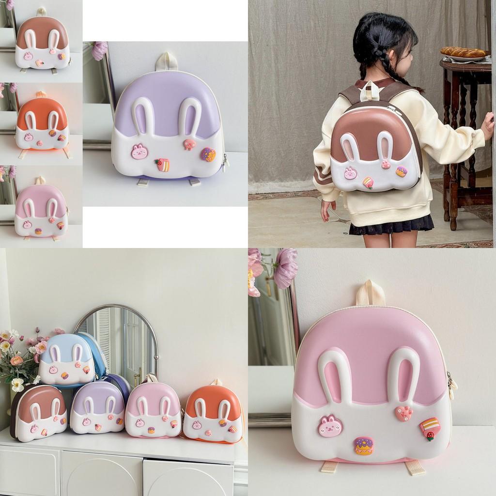 Charming Animal Print Children's Backpack With Light Design For Kindergarten Use