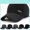 Corduroy Baseball Cap With Warm Fleece Lining For Winter Outdoor Activities