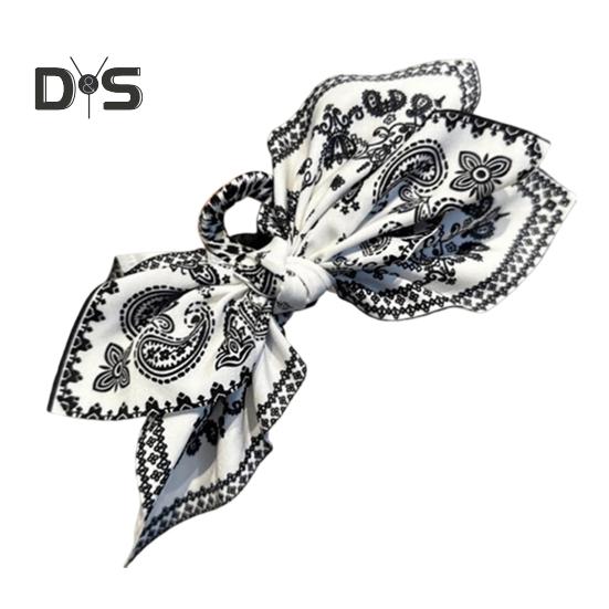 

Женские заколки-краб с бантом, двухсторонние заколки для волос с узором в виде ореха кешью, большие заколки-банты для длинных и коротких волос, аксессуары A