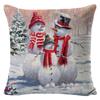 New Christmas Pillow Cover Four-piece Set Pillow Cushion Office Lumbar Backrest Decorative Backrest