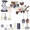 Interactive Educational Beach Toy Set: Ocean Sand Molds, Sprinkler, Shovel, Sand Timer, and Water Play Kit