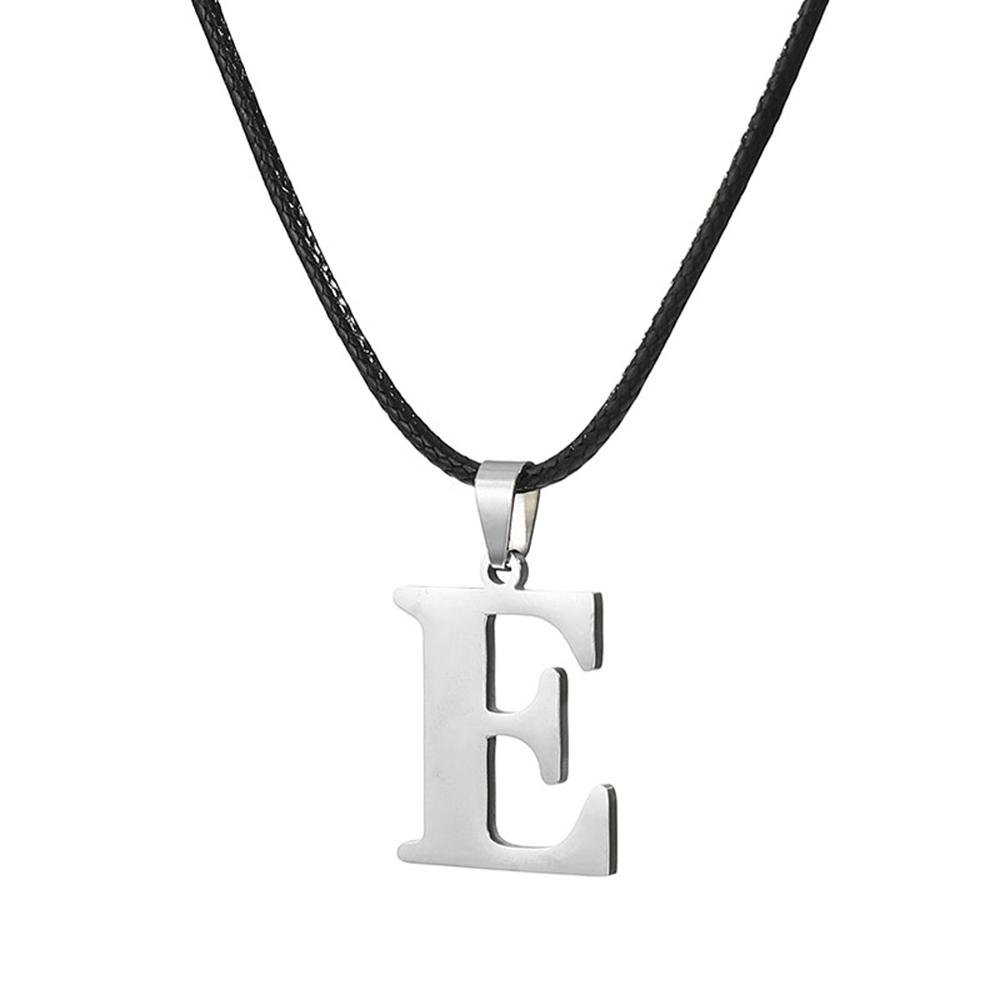 Nowy Naszyjnik ze Stali Nierdzewnej z Inicjałem Alfabetu A-Z 26 Angielskich Liter Naszyjnik Dla Mężczyzn Kobiet Personalizowane Prezenty Biżuteryjne