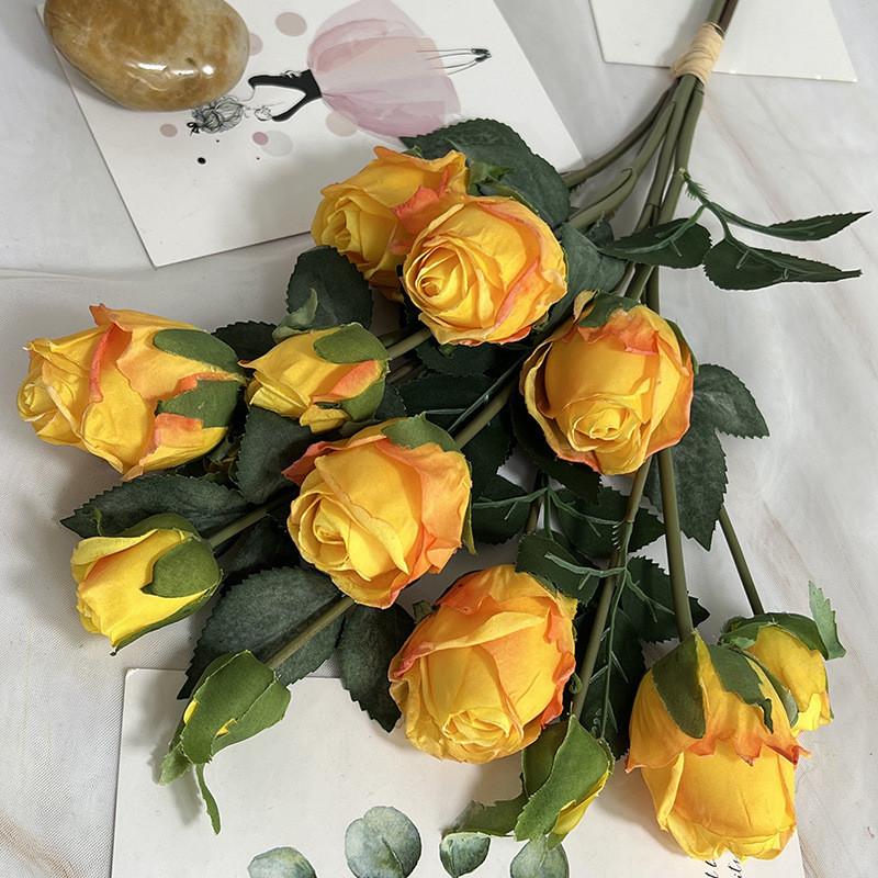 Rose Artificial Flower Bouquet For Wedding Decorations And Photography Props
