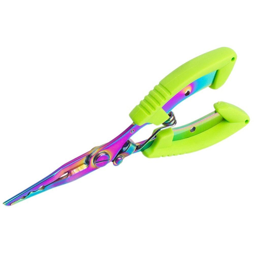 

Anti-slip Fishing Pliers Stainless Steel Luya Pliers Fishing Tied Hooks Pliers Outdoor Camping зелёный