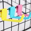Metal Mesh Panel Hangers Clothes Wall Hanging Hooks Supermarket Display Hooking Racking Accessory Slat Household Organizers Hook