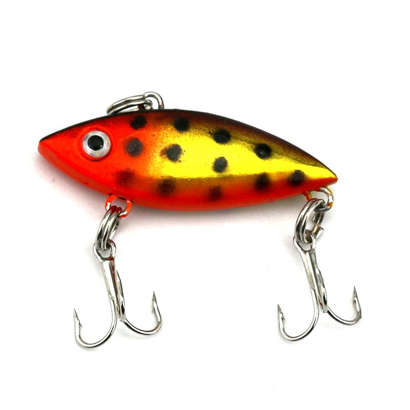 1ks Hengjia 2,8g/4cm minihra VIB Fishing Lure Plastový wobbler Rybářské potřeby